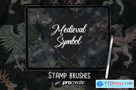 Medieval Symbol Heraldic Brush Stamp Procreate
