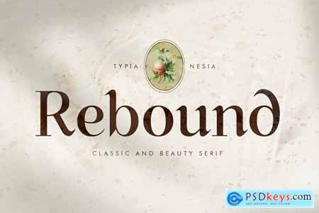 Rebound - Classic Beauty Serif - Vintage Font
