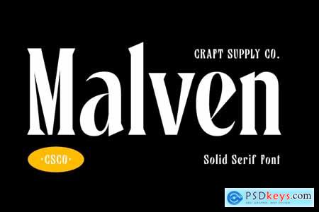 Malven - Solid Serif Font