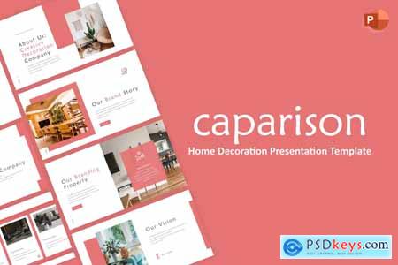 Caparison Pink Modern Home Decoration PowerPoint
