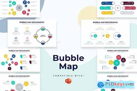 Business Bubble Map PowerPoint Infographics