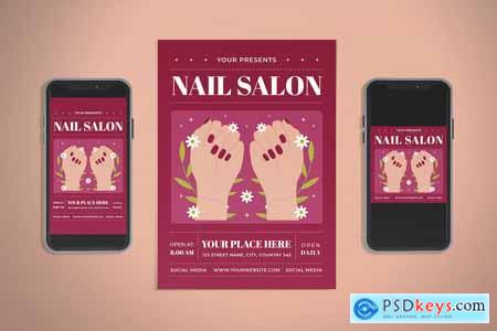 Nail Salon Flyer & Instagram Post