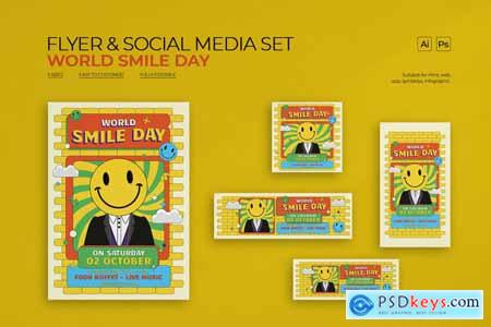 World Smile Day Flyer & Social Media Set