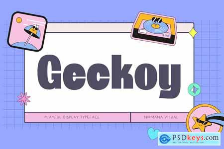 Geckoy - Retro Font