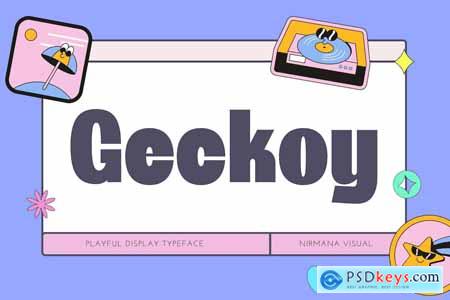 Geckoy - Retro Font