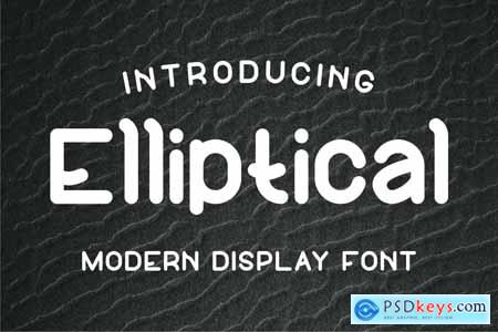 Elliptical Font
