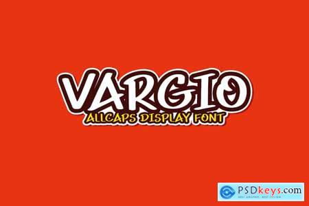 Vargio - Allcaps Display Font