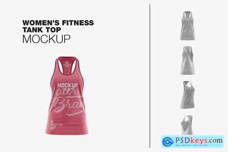 Fitness Tank Top for Women Mockup