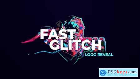 Fast Glitch Logo Reveal 39899244