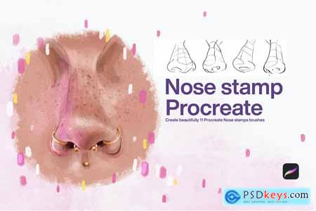 10 Nose Stamp Procreate