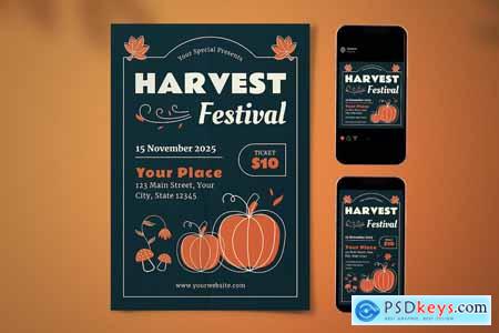 Harvest Festival Flyer Set