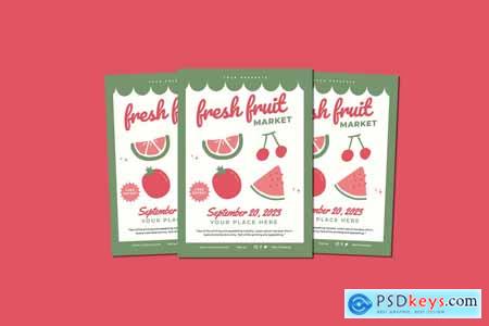 Fresh Fruit Market Flyer