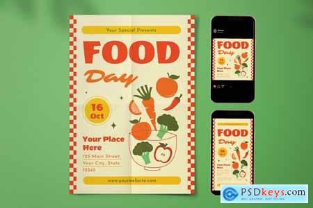 World Food Day Flyer Set