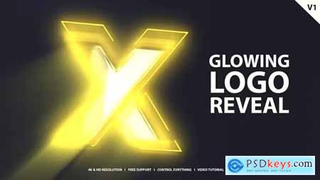 Glowing Logo Reveal 39924803