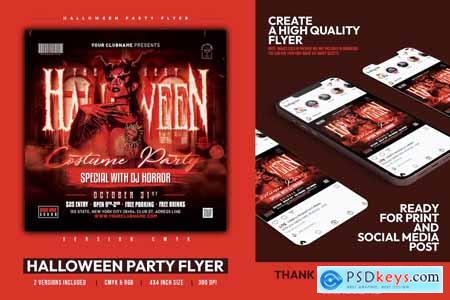 Halloween Party Flyer 38QKV6R