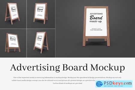 Adverstising Board Stand Mockup