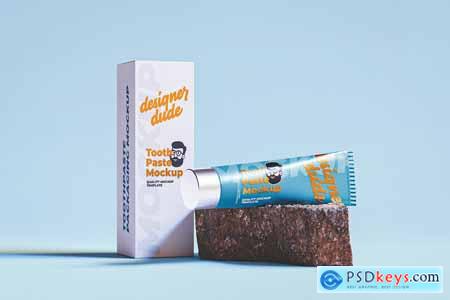 Toothpaste Packaging Mockup Template