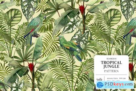 Tropical jungle pattern