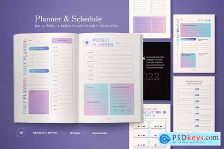 Aesthetic Yearly Planner Journal & Schedule