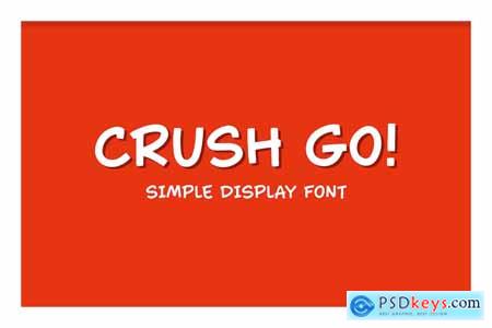 Crush Go! - Simple Display Font
