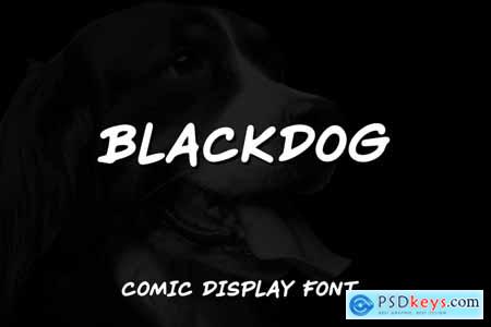 Black Dog - Comic Display Font