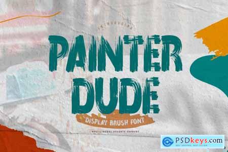 Painter Dude - Display Brush Font