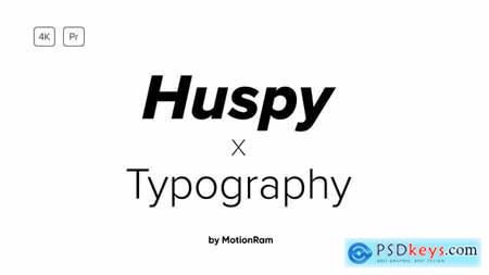 Huspy Typography 1.0 - for Premiere Pro 39949659