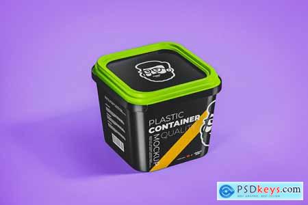 Plastic Container Mockup Template