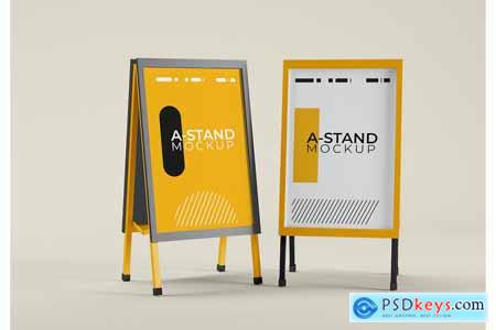 Two Advertising Stand Mockup