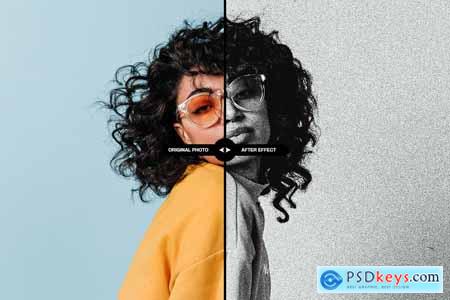 Print Distortion photo effect