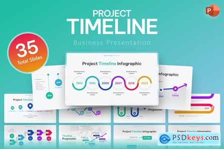 Project Timeline Professional PowerPoint Template