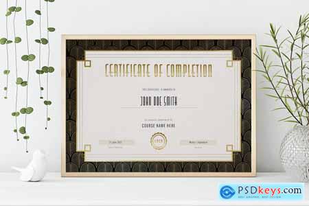Vintage Style Certificate of Completion