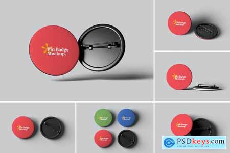 Pin Badge Mockups