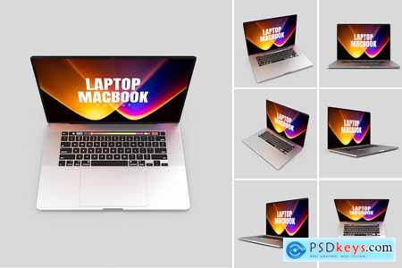 Laptop Macbook Display Web App Mock-Up