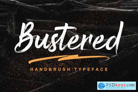 Bustered Hand Brush Script Font