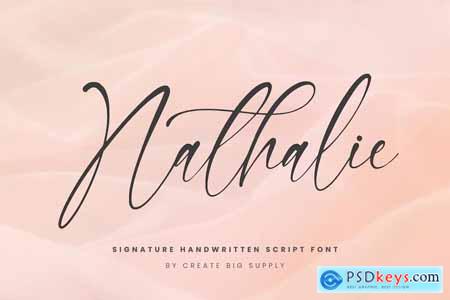 Nathalie Handwriting Script Signature Font