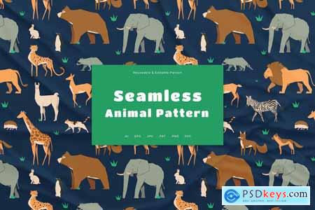 Animal Seamless Pattern Set