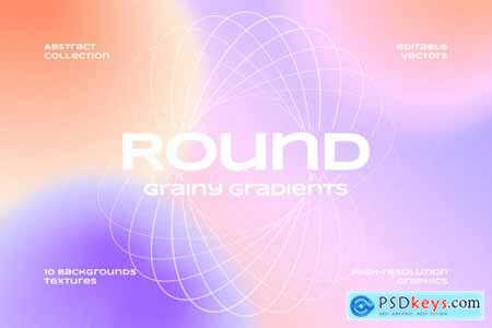 Grainy Round Gradient Backgrounds