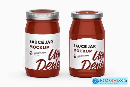 Sauce Jar Mockup