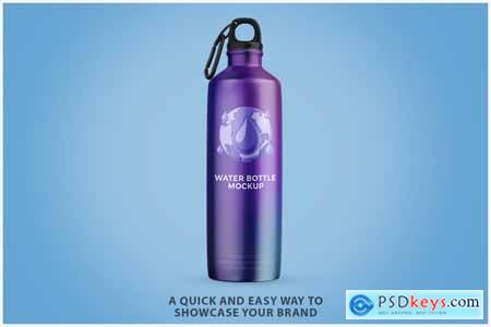 Water Bottle Mockup PSD