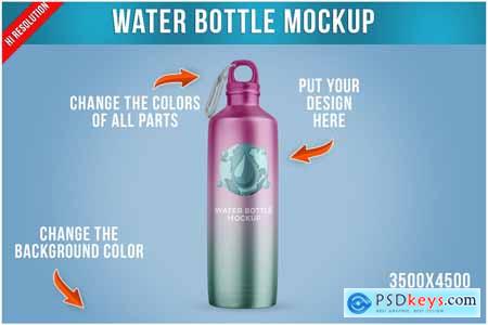 Water Bottle Mockup PSD
