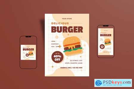 Burger Sale Flyer & Instagram Post