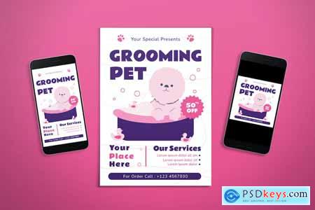 Pet Grooming Flyer & Instagram Post