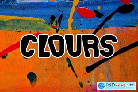 Clours - Decorative Font