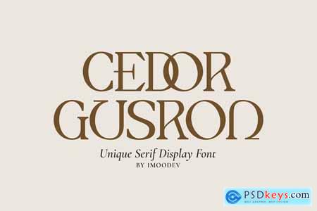 Cedor Gusron - Luxury Classy Font