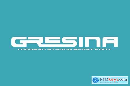 Gresina - Sport Modern Font