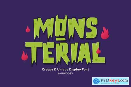 Mons Terial - Spooky Font Style