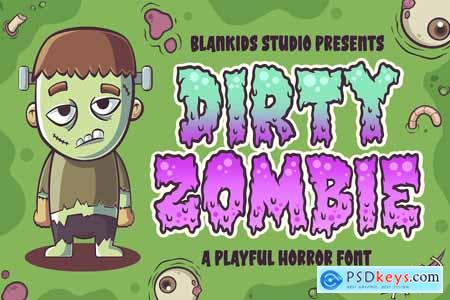 Dirty Zombie a Playful Horror Font