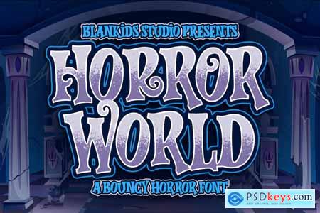 Horror World a Bouncy Horror Font