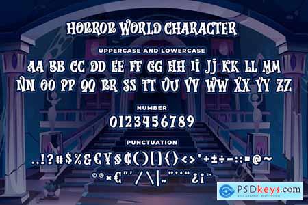 Horror World a Bouncy Horror Font